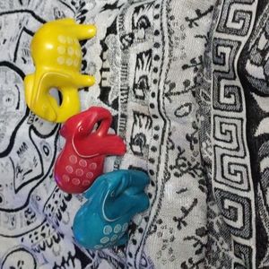 Soapstone elephant figures